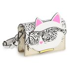 Girls White & Gold Choupette Handbag, 1, hi-res