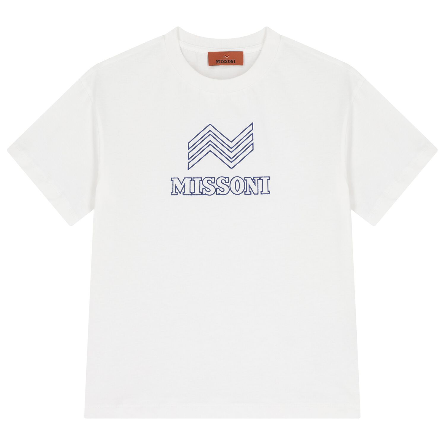 Boys White Logo T-Shirt, 1, hi-res