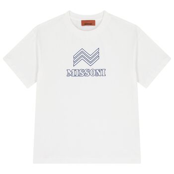 Boys White Logo T-Shirt