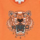Younger Boys Orange Tiger Logo T-Shirt, 1, hi-res