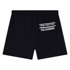 Younger Navy Blue Logo Shorts, 1, hi-res