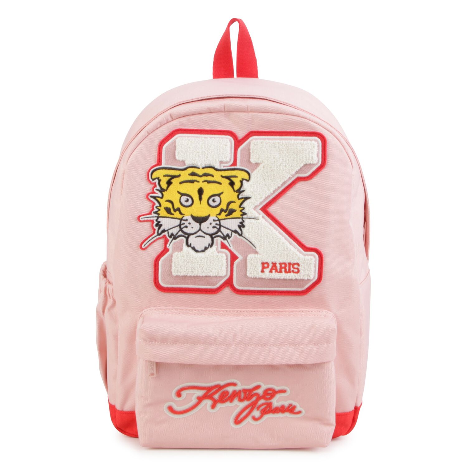 Girls Pink Tiger Logo Backpack, 1, hi-res
