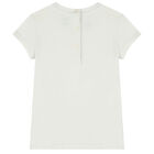 Baby Girls White Polo Bear T-Shirt, 1, hi-res