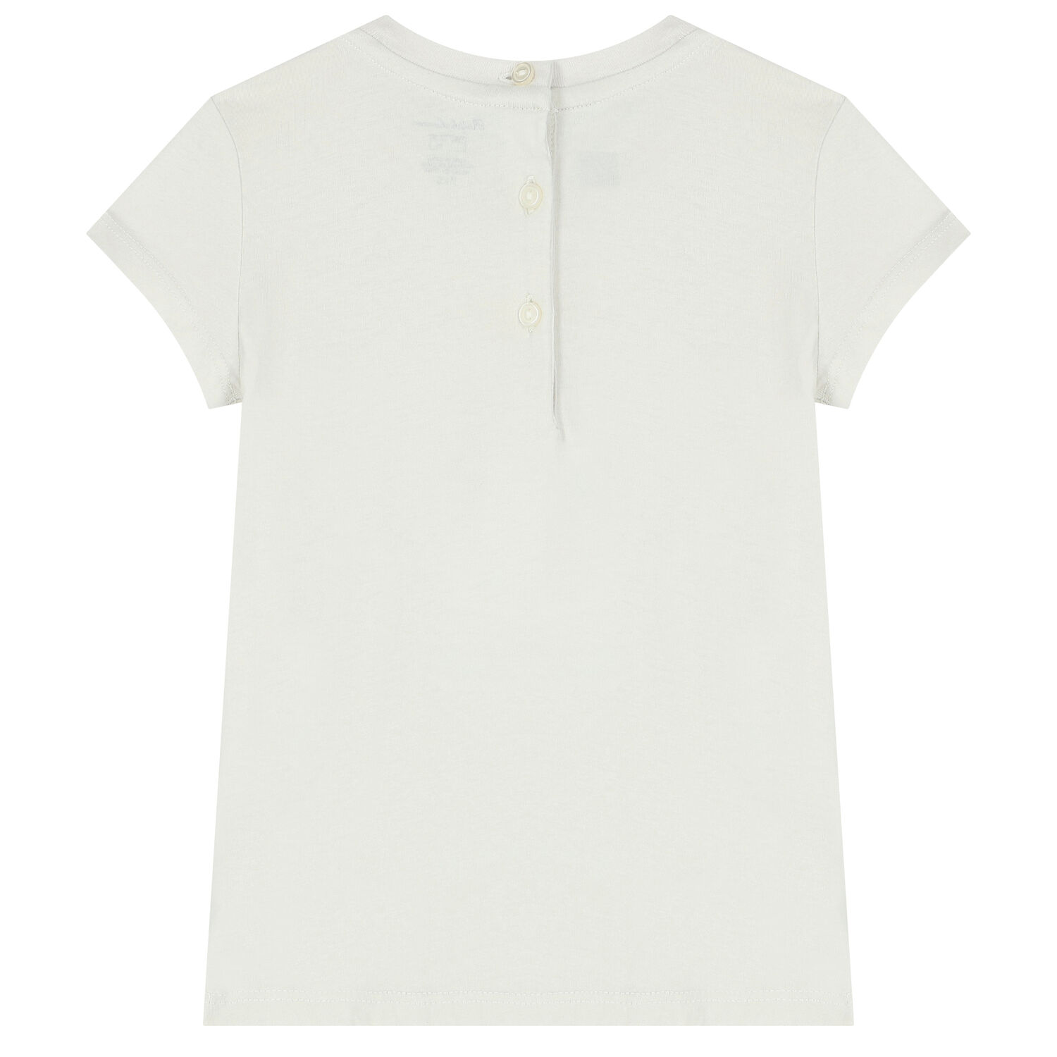 Baby Girls White Polo Bear T-Shirt, 1, hi-res