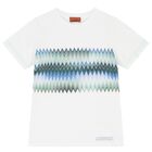 Boys White Boys Zigzag T-Shirt, 1, hi-res