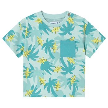 Younger Boys Green Palm Tree T-Shirt