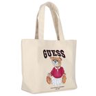 Girls Ivory Teddy Bear Logo Tote Bag, 1, hi-res