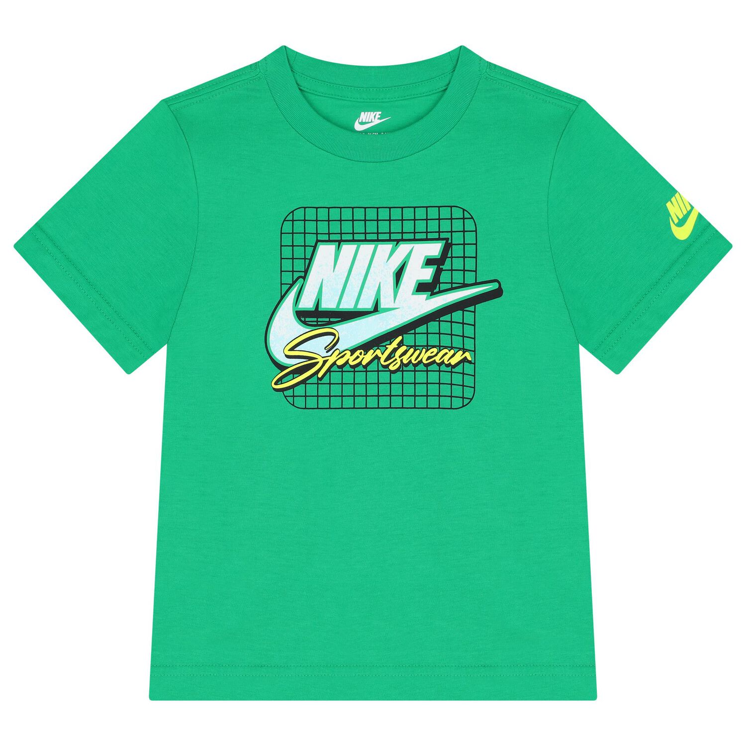 Boys Green & Black Logo Shorts Set, 1, hi-res