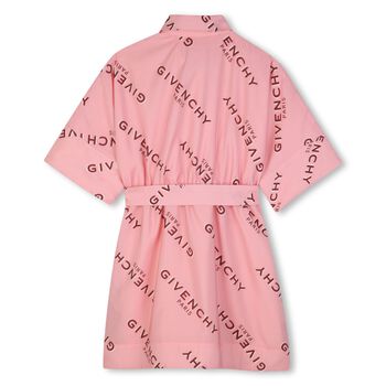 Girls Pink Logo Dress