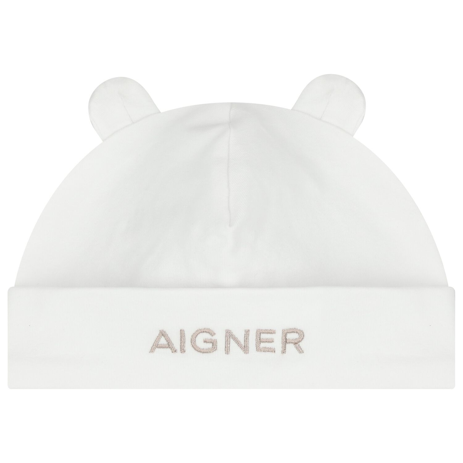 White Logo Baby Hat, 1, hi-res