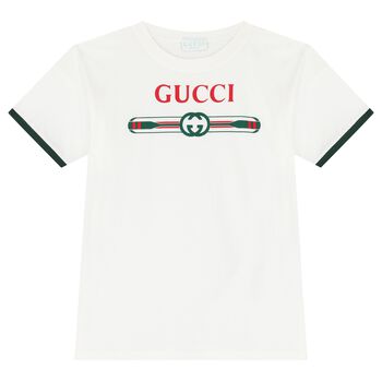 White Cotton Logo T-Shirt