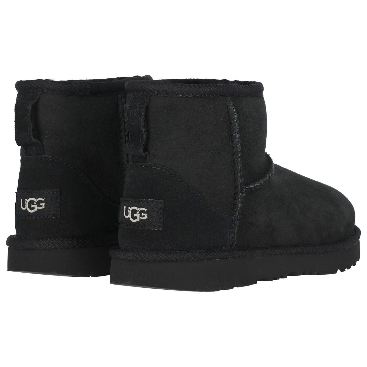 Black Classic Mini II Suede Boots, 1, hi-res