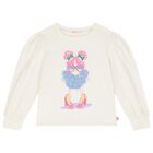 Girls Ivory Long Sleeve Top, 2, hi-res