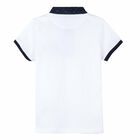 Boys White Polo Shirt, 1, hi-res