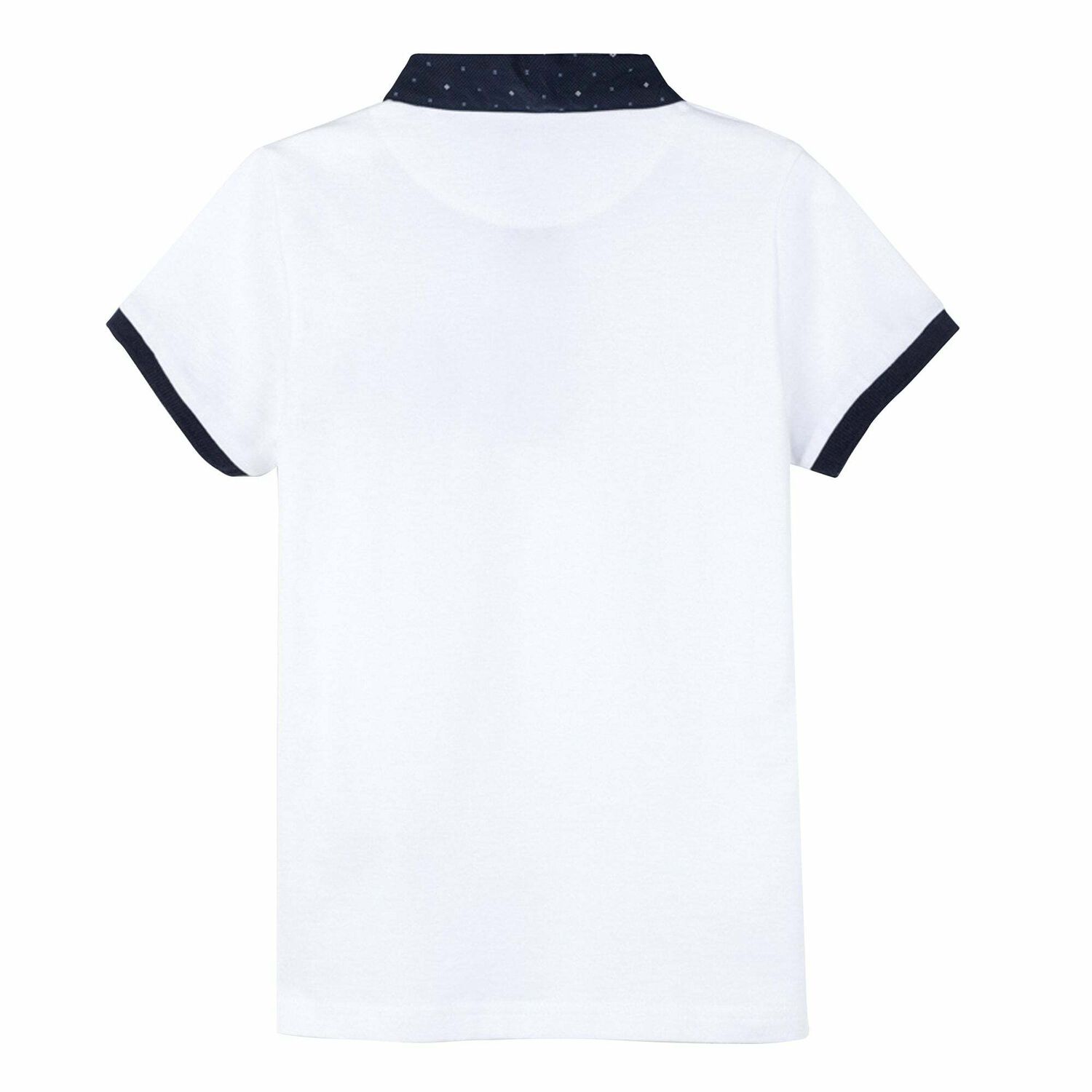 Boys White Polo Shirt, 1, hi-res