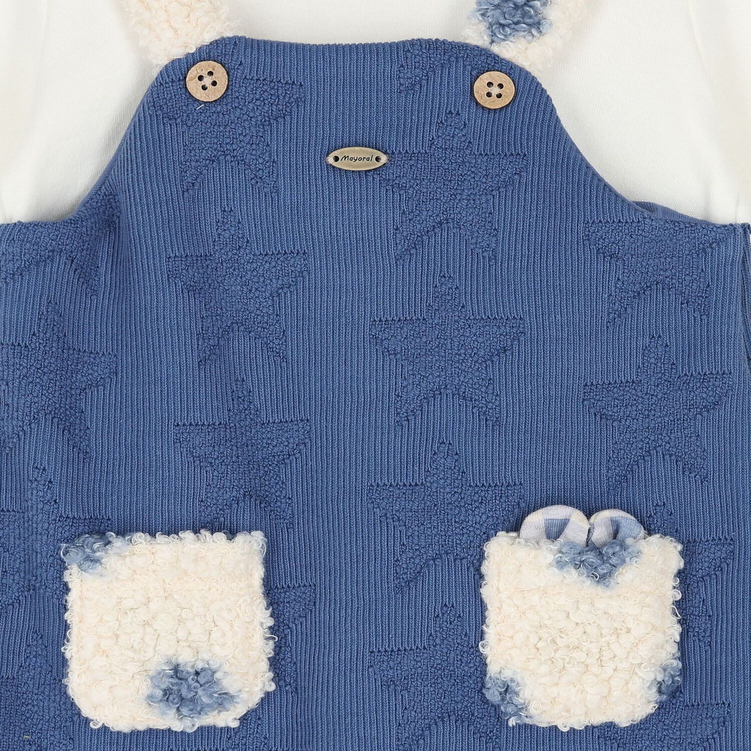 Baby Boys White & Blue Babygrow Set, 1, hi-res
