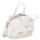 Baby Girls White & Pink Geo Map Changing Bag, 2, hi-res