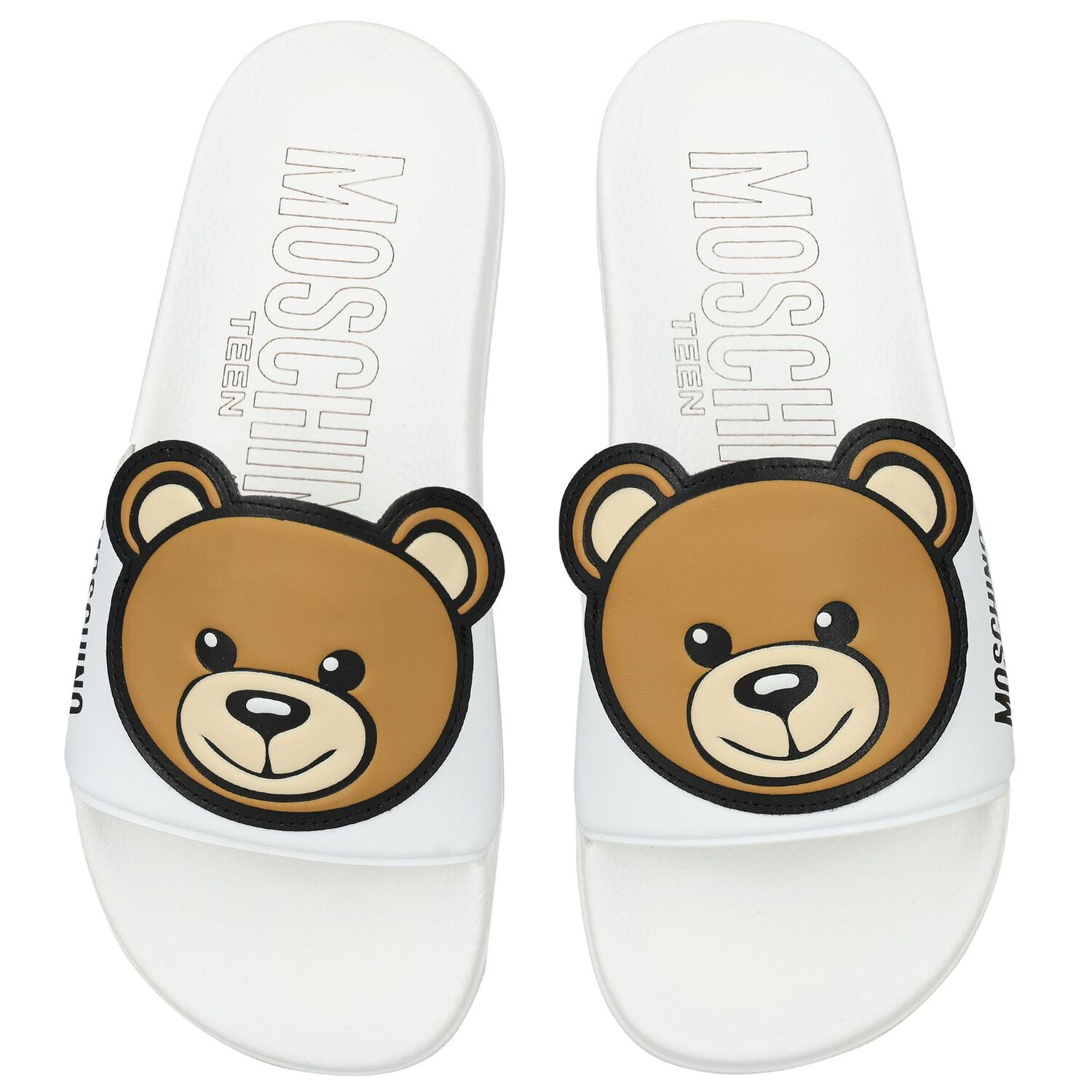 White Teddy Bear Logo Sliders, 1, hi-res