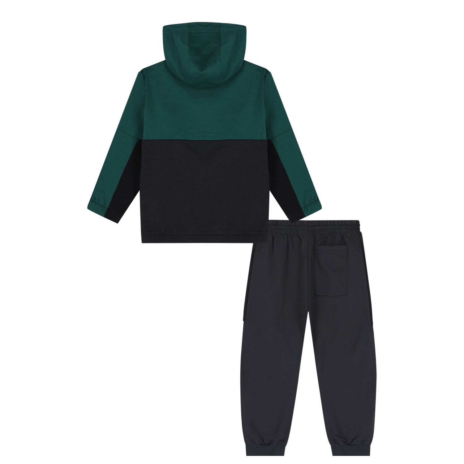 Boys Black & Green Tracksuit, 1, hi-res