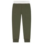 Boys Green Logo Joggers, 2, hi-res