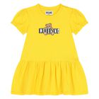 Younger Girls Yellow Teddy Bear Logo Dress, 6, hi-res