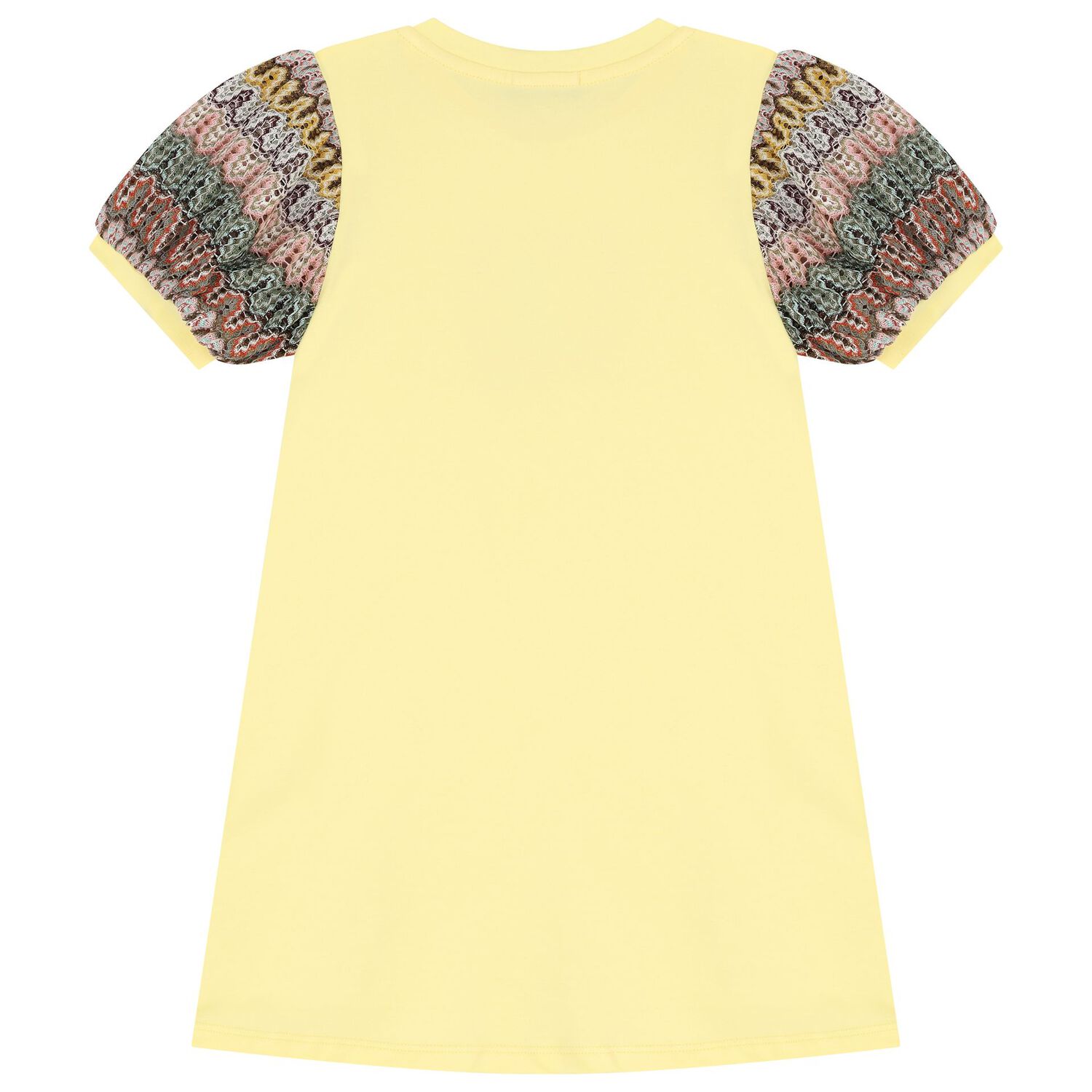 Girls Yellow Logo Dress, 3, hi-res