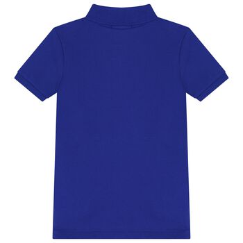 Boys Blue Logo Polo Shirt