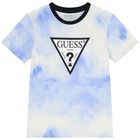 Boys White & Blue Logo T-Shirt, 1, hi-res