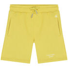 Boys Yellow Logo Shorts, 5, hi-res