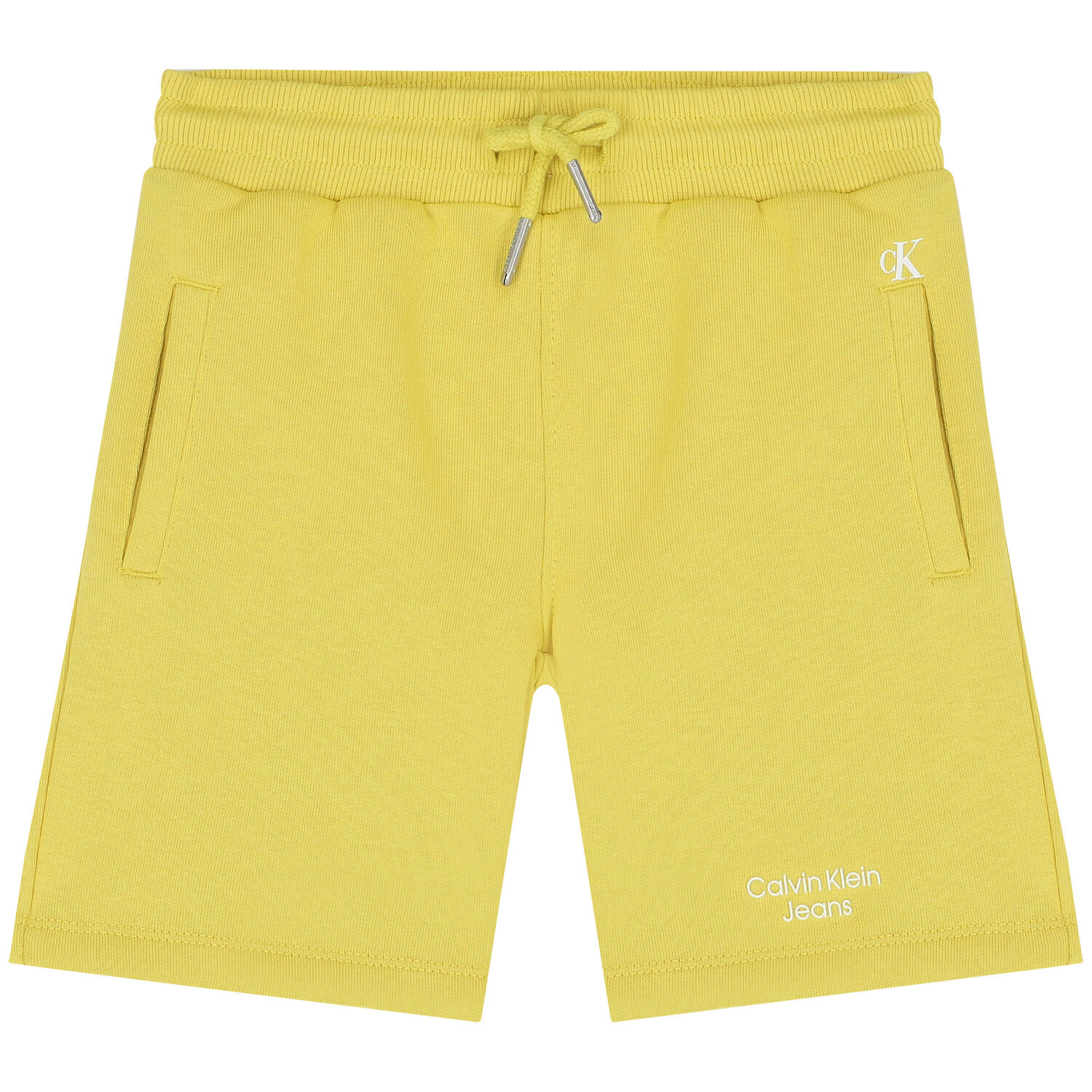 Boys Yellow Logo Shorts, 5, hi-res