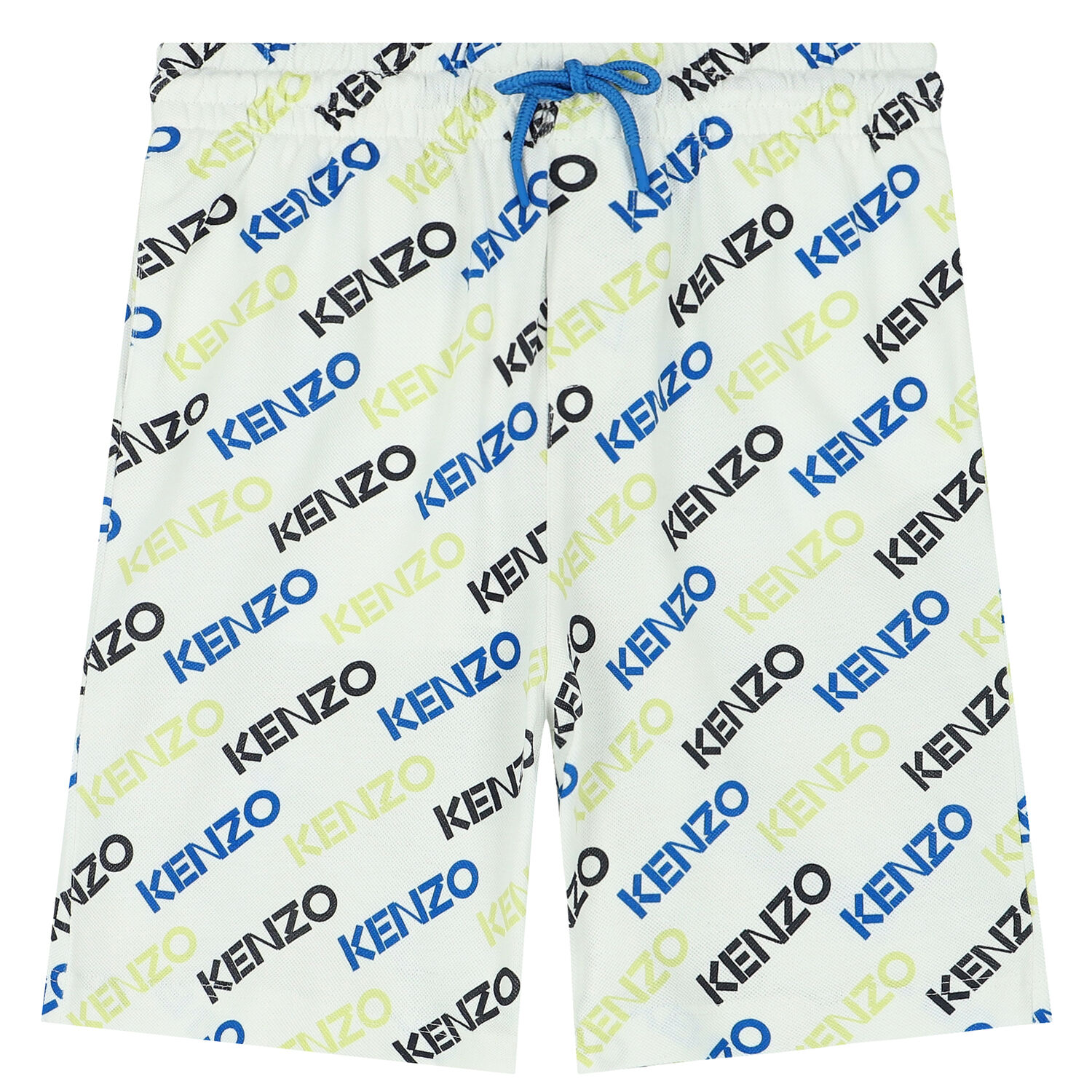 Boys White Logo Shorts, 1, hi-res