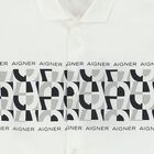 Boys White Logo Shirt, 1, hi-res