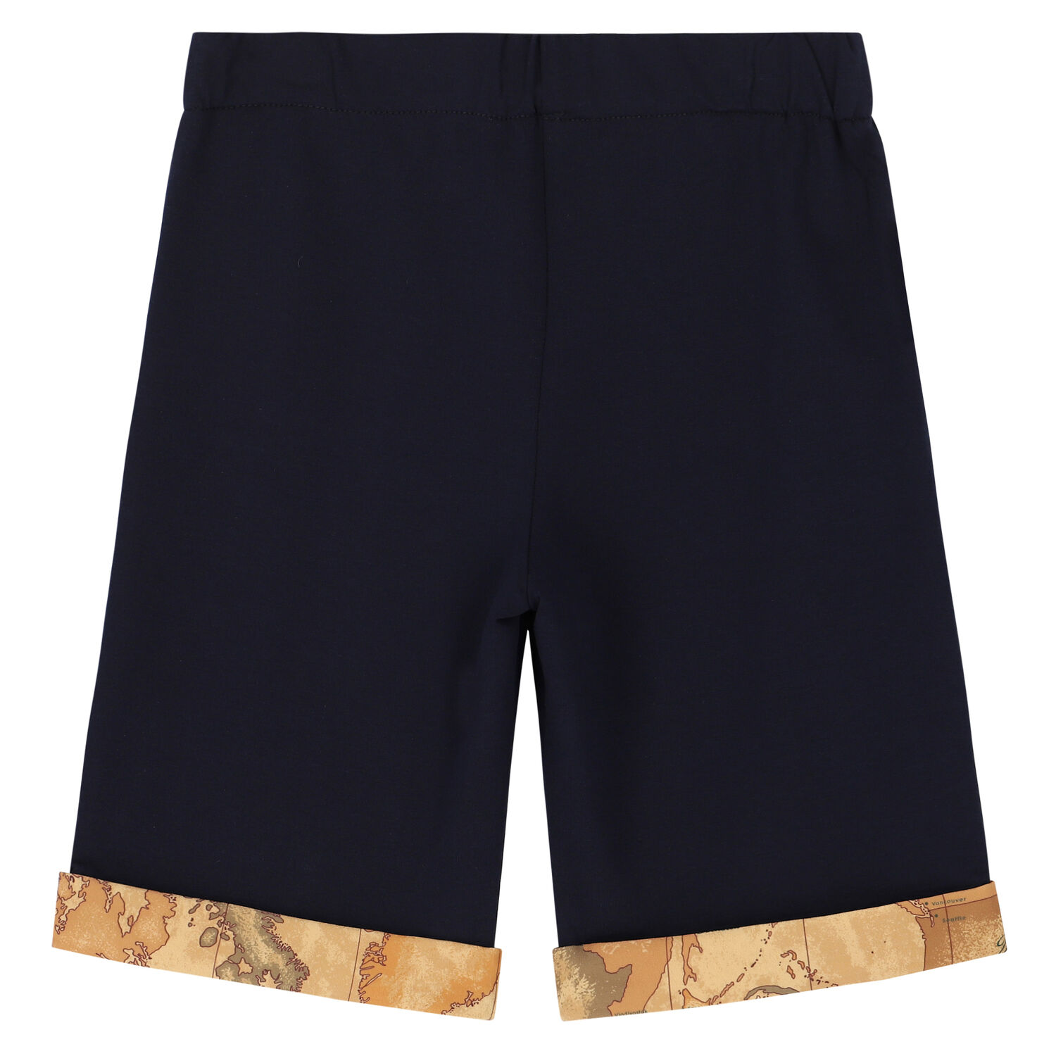 Boys Navy Logo Shorts, 1, hi-res