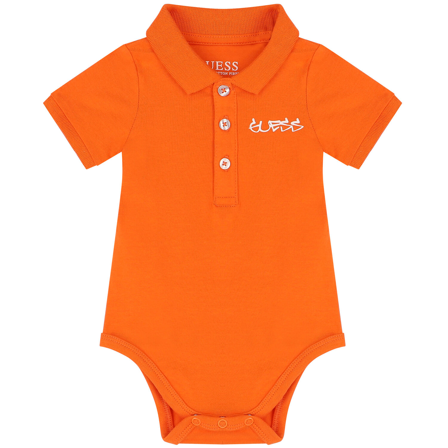 Baby Boys Orange & Navy Blue Bodysuit Set, 1, hi-res