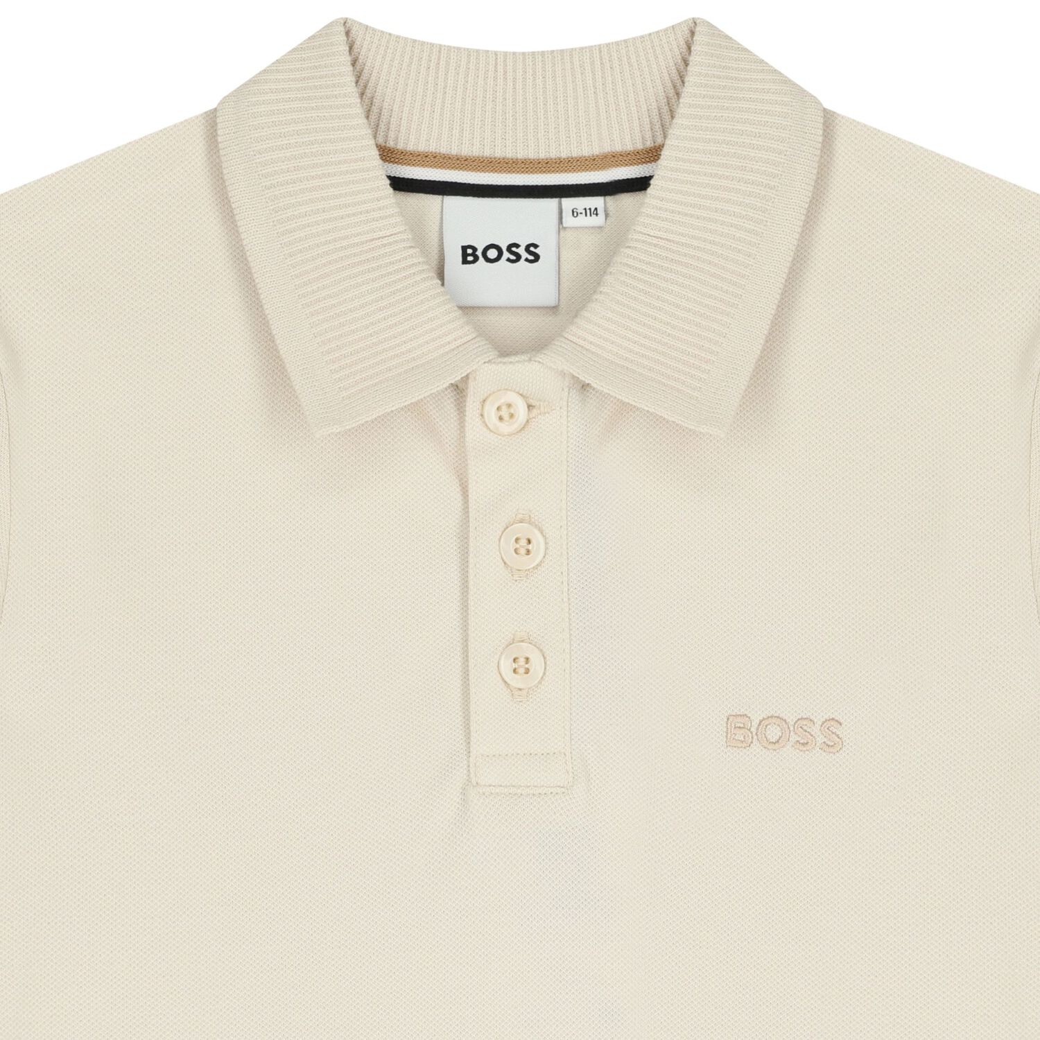Boys Mini-Me Ivory Logo Polo Shirt, 1, hi-res
