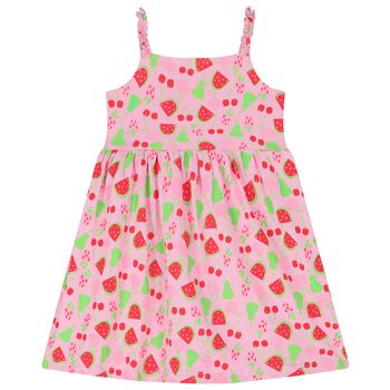 Girls Pink Watermelon Print Dress