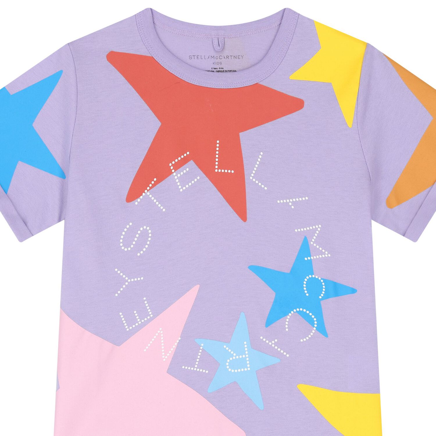 Girls Purple Stars T-Shirt, 1, hi-res