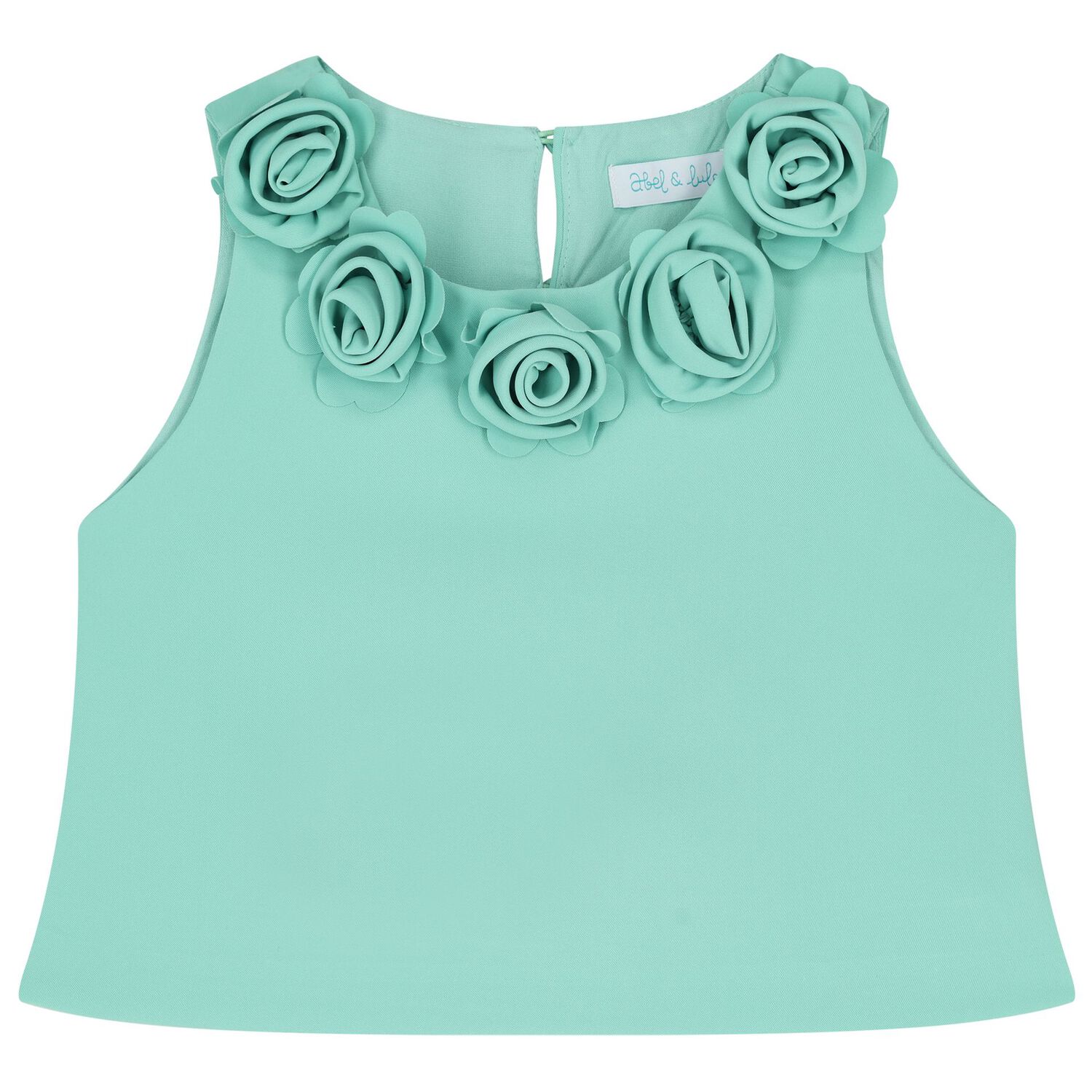 Girls Green Crepe Trousers Set, 1, hi-res image number null