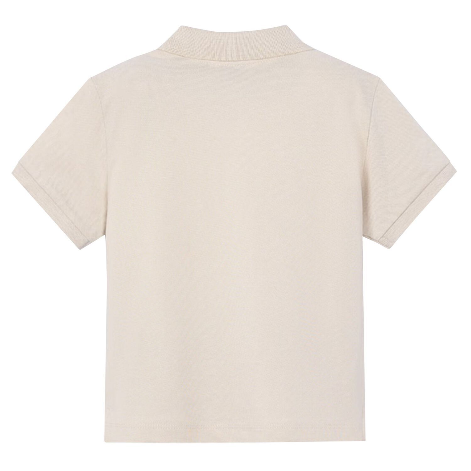 Boys Beige Logo Polo Shirt, 7, hi-res