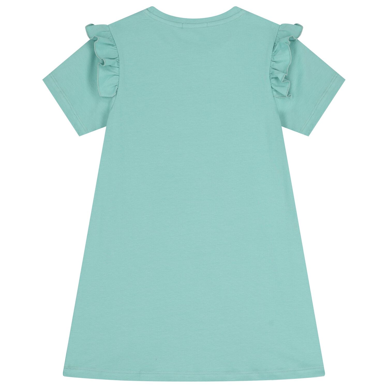 Girls Green Bag Logo Dress , 2, hi-res