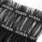 Girls White & Black Logo Tulle Dress, 4, hi-res