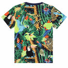 Younger Boys Green Logo Jungle T-Shirt, 1, hi-res