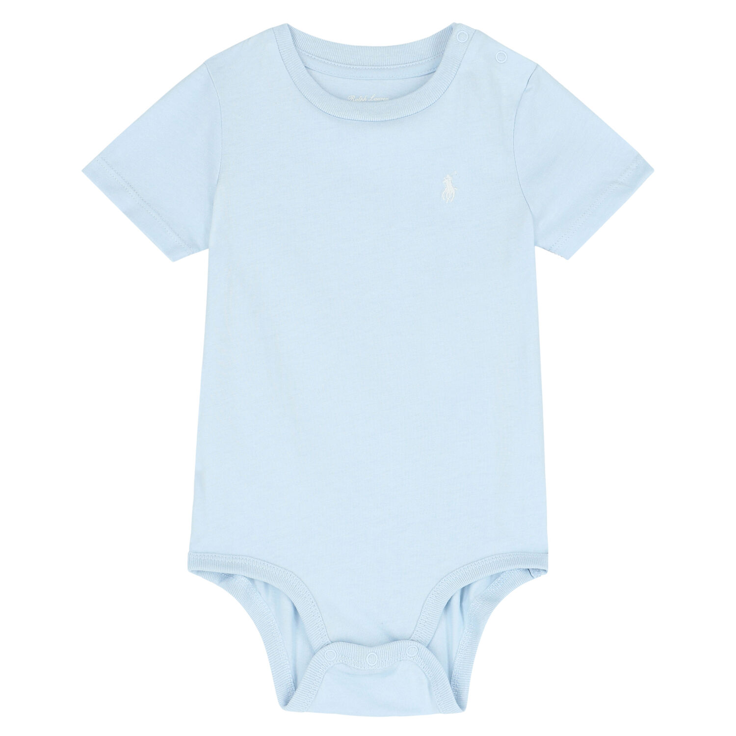 Baby Boys Blue Logo Bodysuit, 2, hi-res