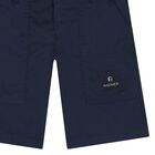 Younger Boys Navy Blue Logo Shorts, 3, hi-res