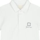 Boys White Logo Polo Shirt, 2, hi-res