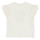 Girls Ivory & Black Heart Shorts Set, 1, hi-res