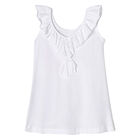 Girls White A-Line Dress, 2, hi-res