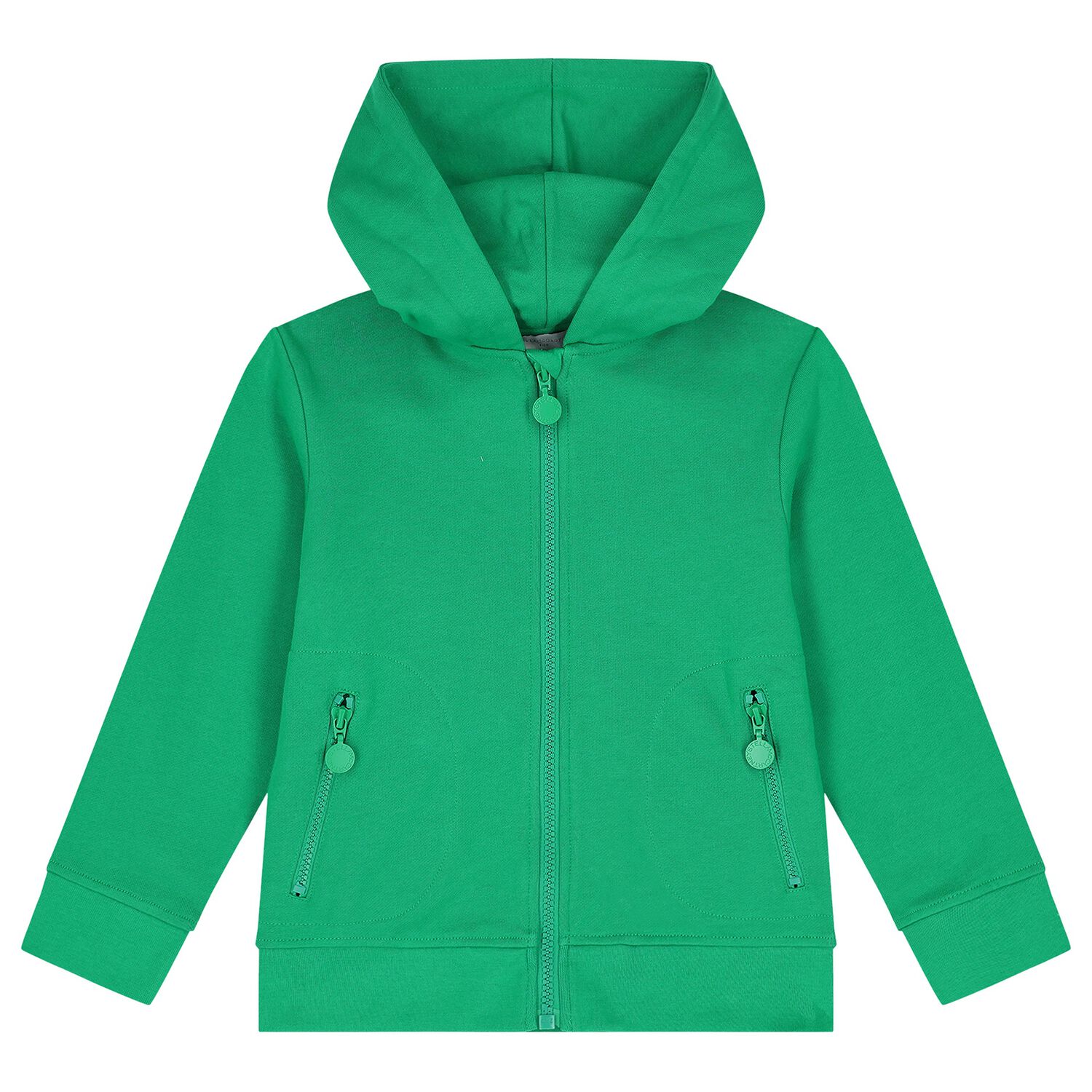 Boys Green Hooded Zip Up Top, 1, hi-res image number null