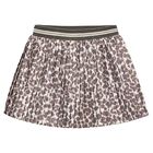 Girls Beige & Ivory Pleated Skirt, 1, hi-res