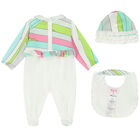 Baby Girls Multi-Coloured Iride Babygrow Set, 2, hi-res
